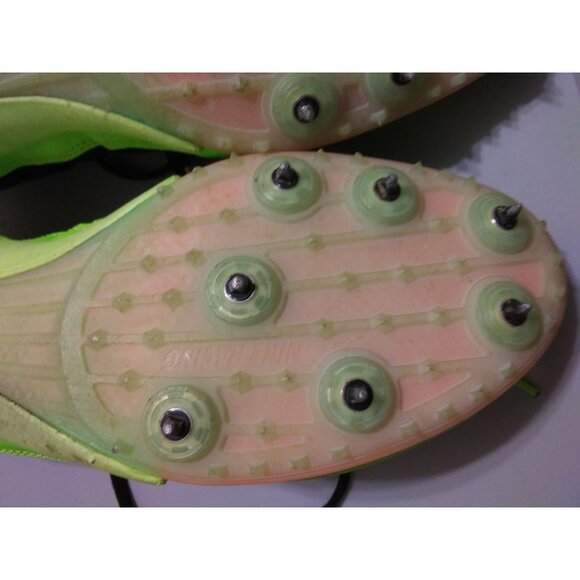 Nike 616312 rival MD women size 10 neon green racing metal spikes sneaker shoes - Picture 7 of 9